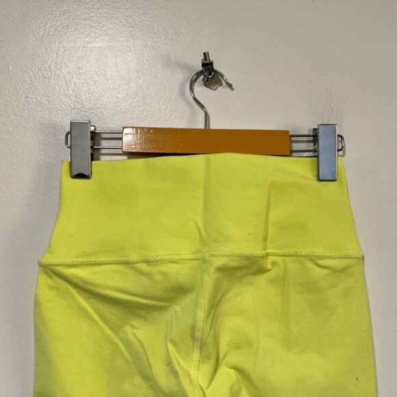Alo Yoga High Waist Leggings – Women’s Size M – Neon Yellow - Picture 10 of 11